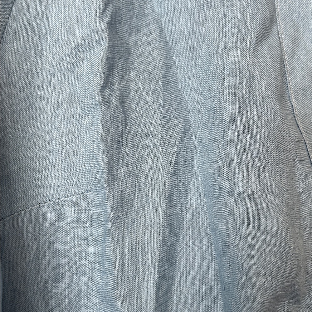 Veronica Beard Sky Blue Linen Long Sleeve Shirt Dress **Size 6** 🌸🌸 - Picture 6 of 6